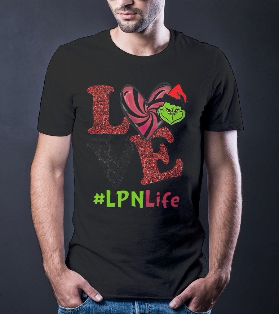 Love Grinch Heart #LpnLife T-Shirt