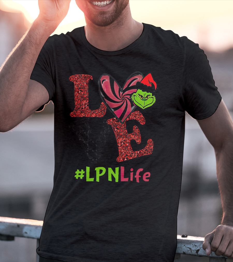 Love Grinch Heart #LpnLife T-Shirt