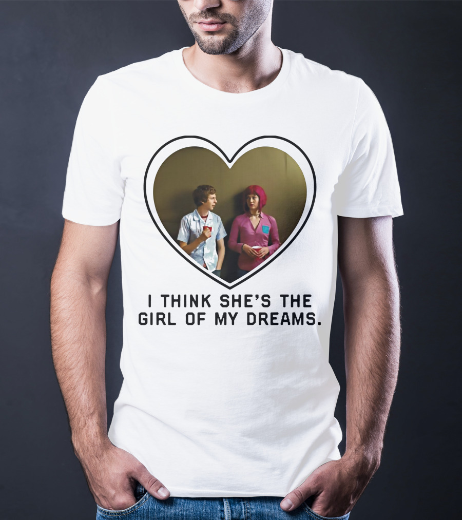 I Think She's The Girl Of My Dreams Heart-Shaped Scene With Young Couple T-Shirt