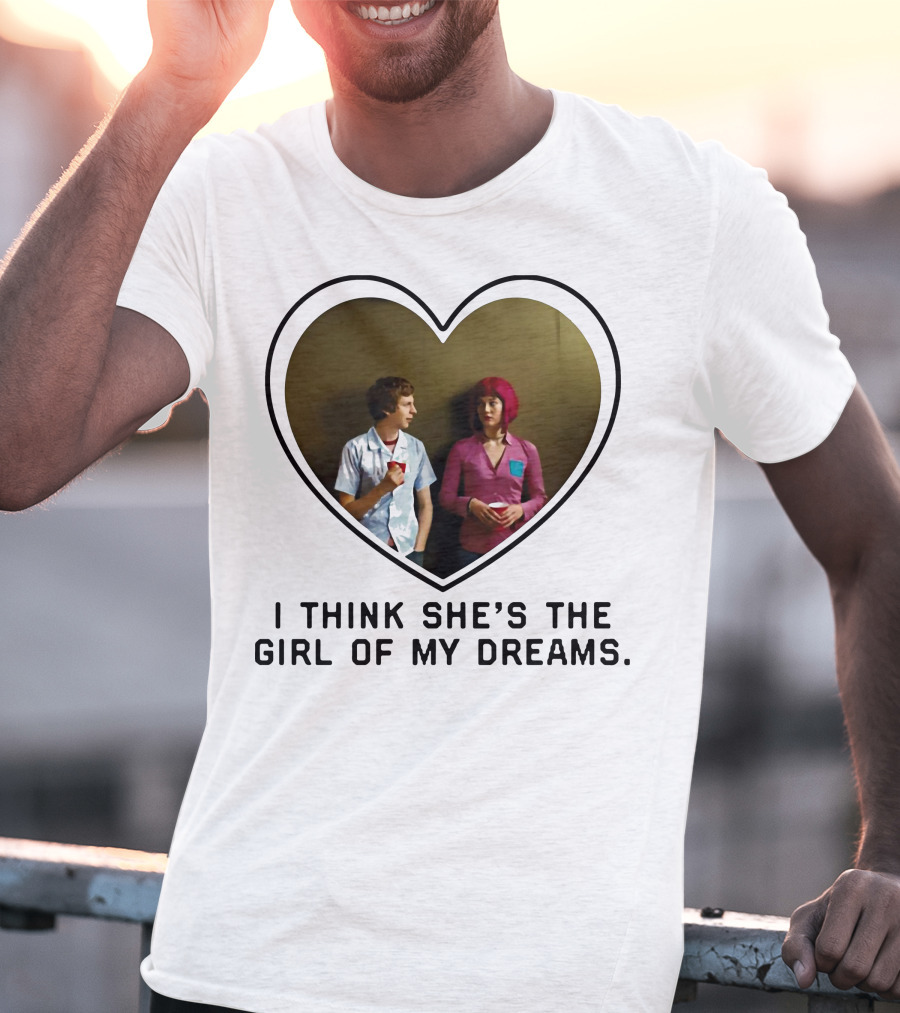 I Think She's The Girl Of My Dreams Heart-Shaped Scene With Young Couple T-Shirt