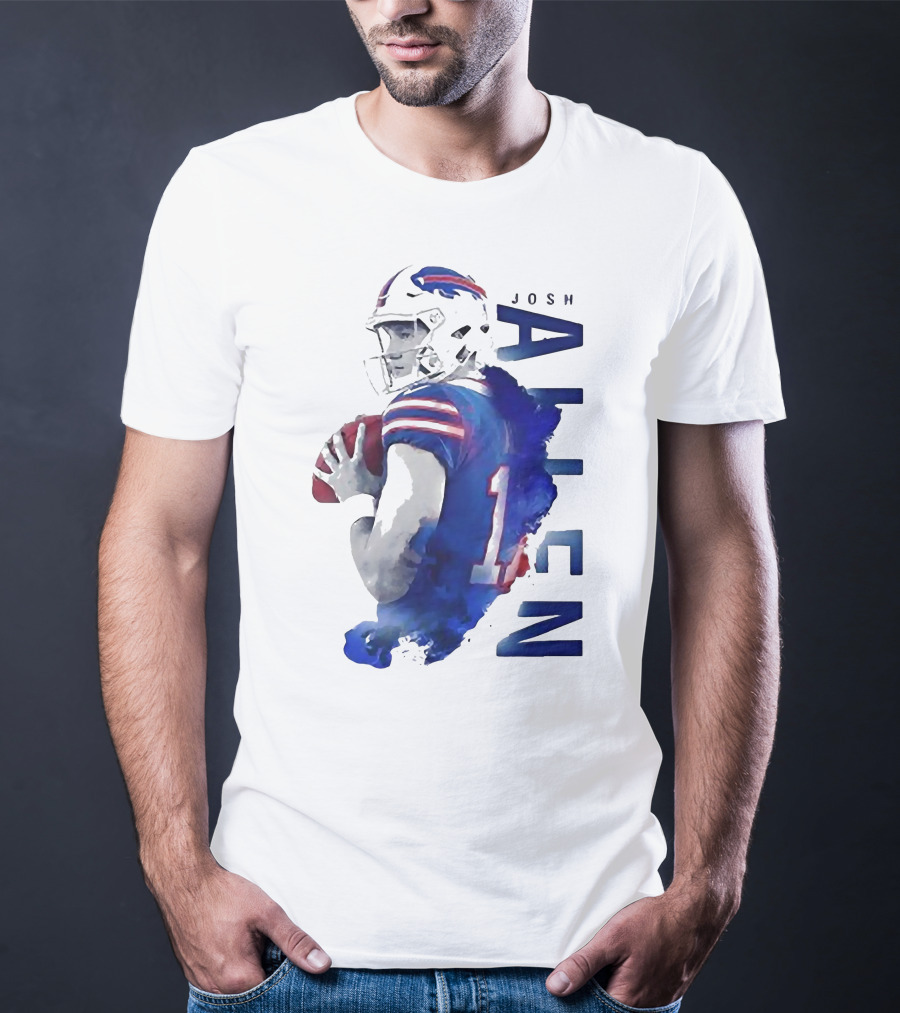 Josh Allen 17 Buffalo Bills NFL Quarterback T-Shirt