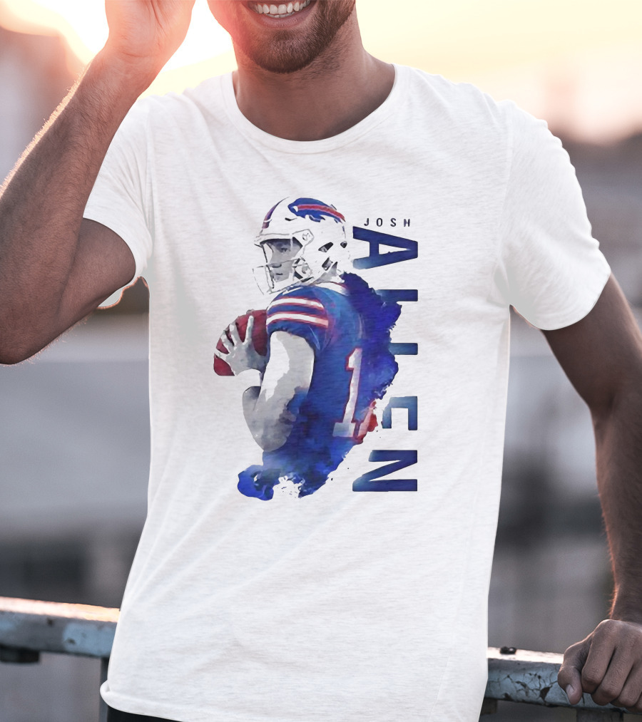 Josh Allen 17 Buffalo Bills NFL Quarterback T-Shirt