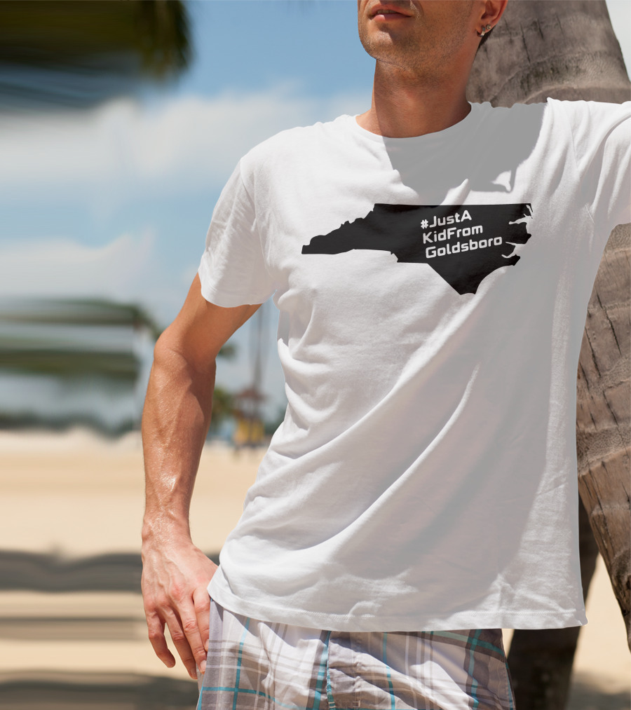 JustAKidFromGoldsboro North Carolina Map T-Shirt