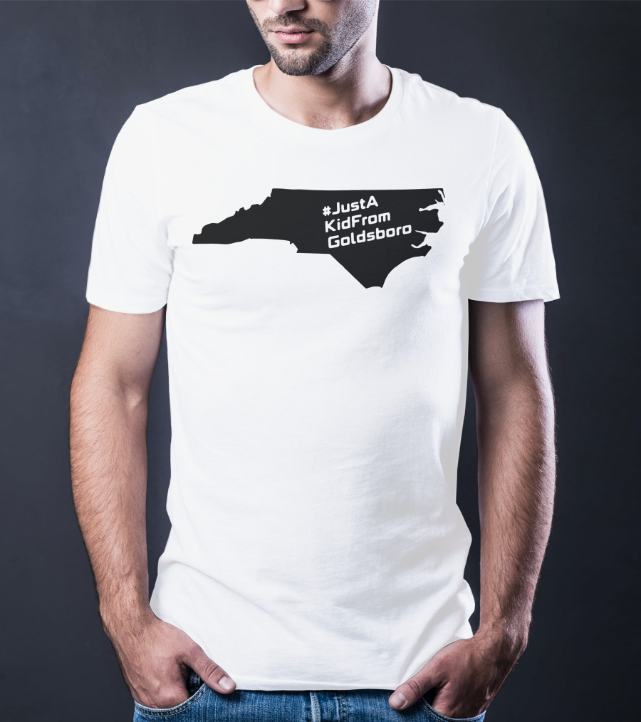 JustAKidFromGoldsboro North Carolina Map T-Shirt