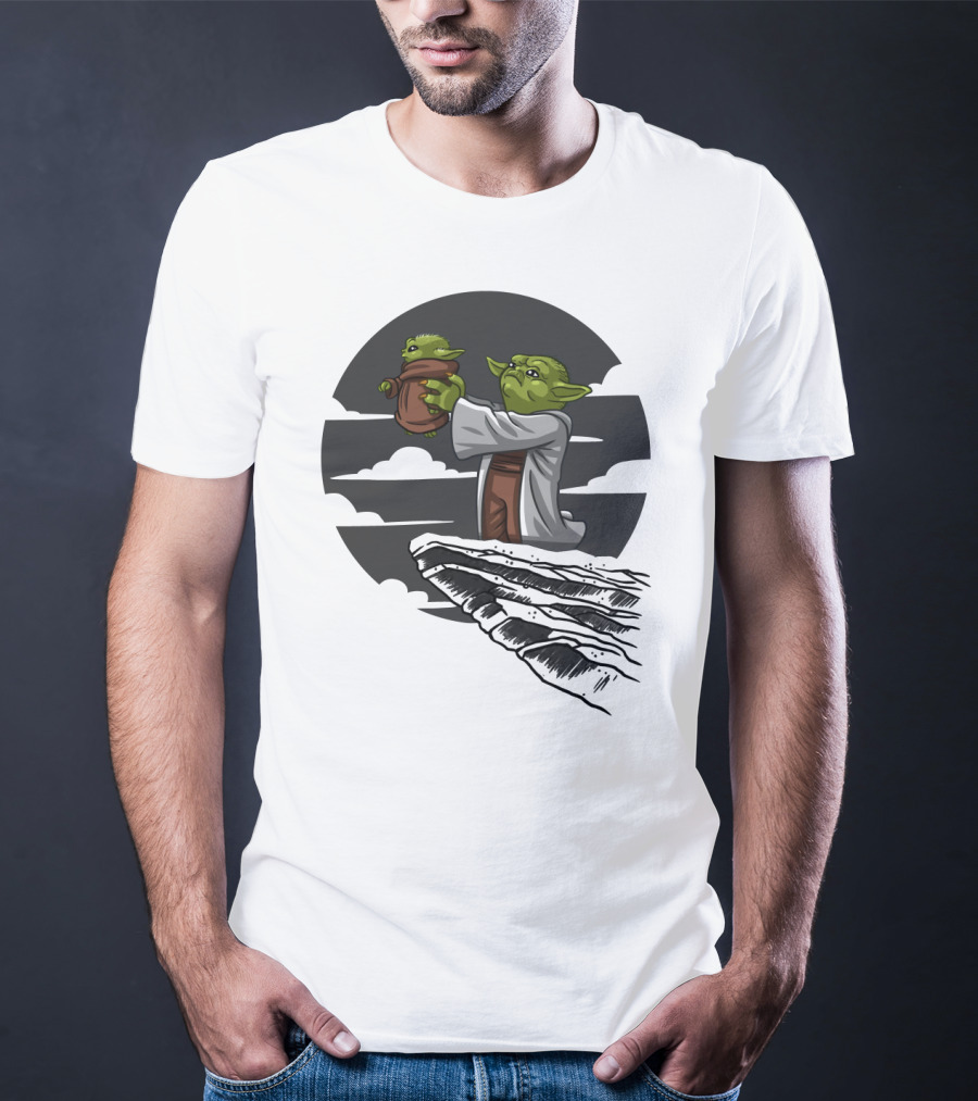 Mandalorian Star Wars Baby Yoda Kawaii Rafiki Moment T-Shirt
