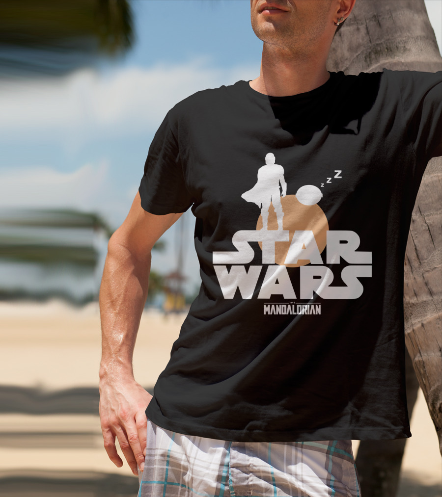 Star Wars The Mandalorian Sleeping Duo T-Shirt