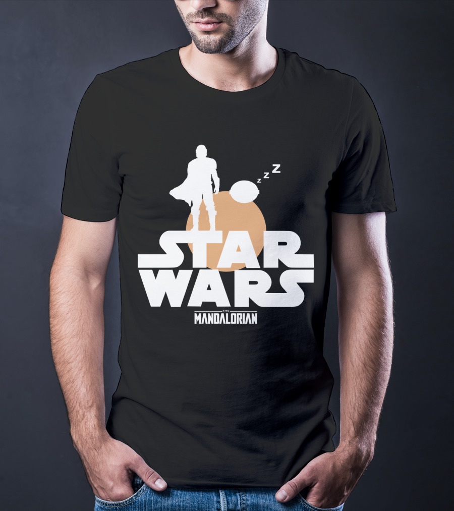 Star Wars The Mandalorian Sleeping Duo T-Shirt