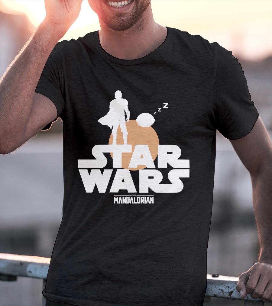 Star Wars The Mandalorian Sleeping Duo T-Shirt