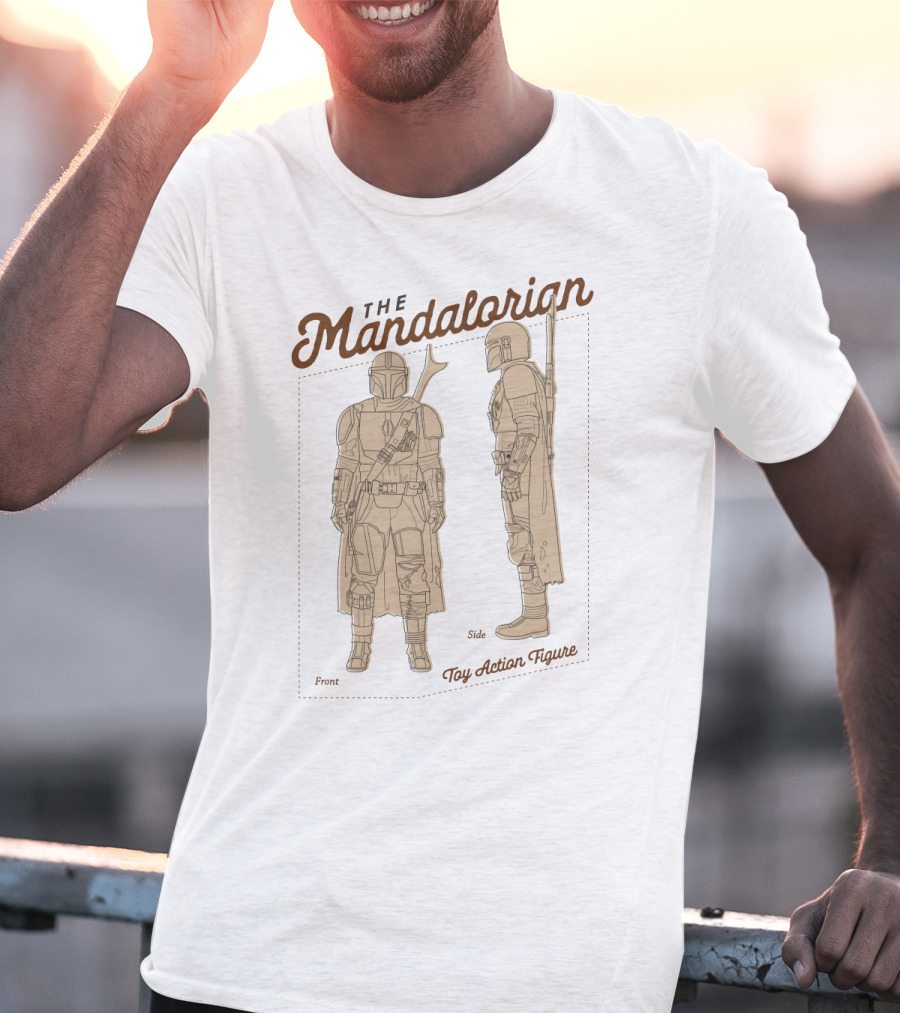 The Mandalorian Front Side Toy Action Figure T-Shirt