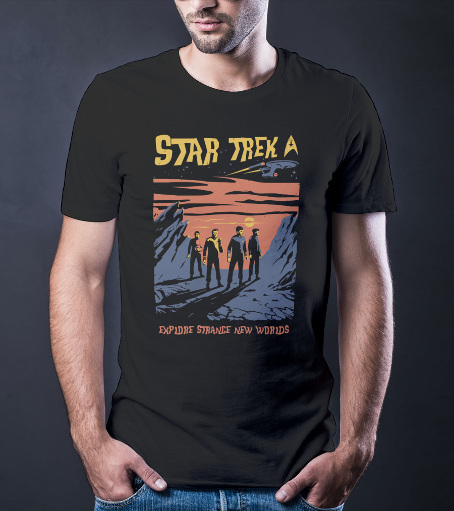 Star Trek Explore Strange New Worlds Starship Crew Adventure T-Shirt