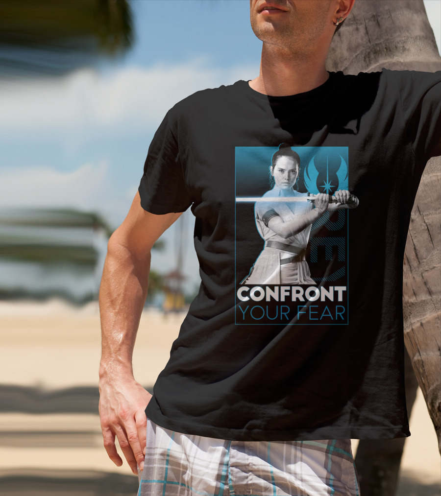 Star Wars Rey Confront Your Fear T-Shirt
