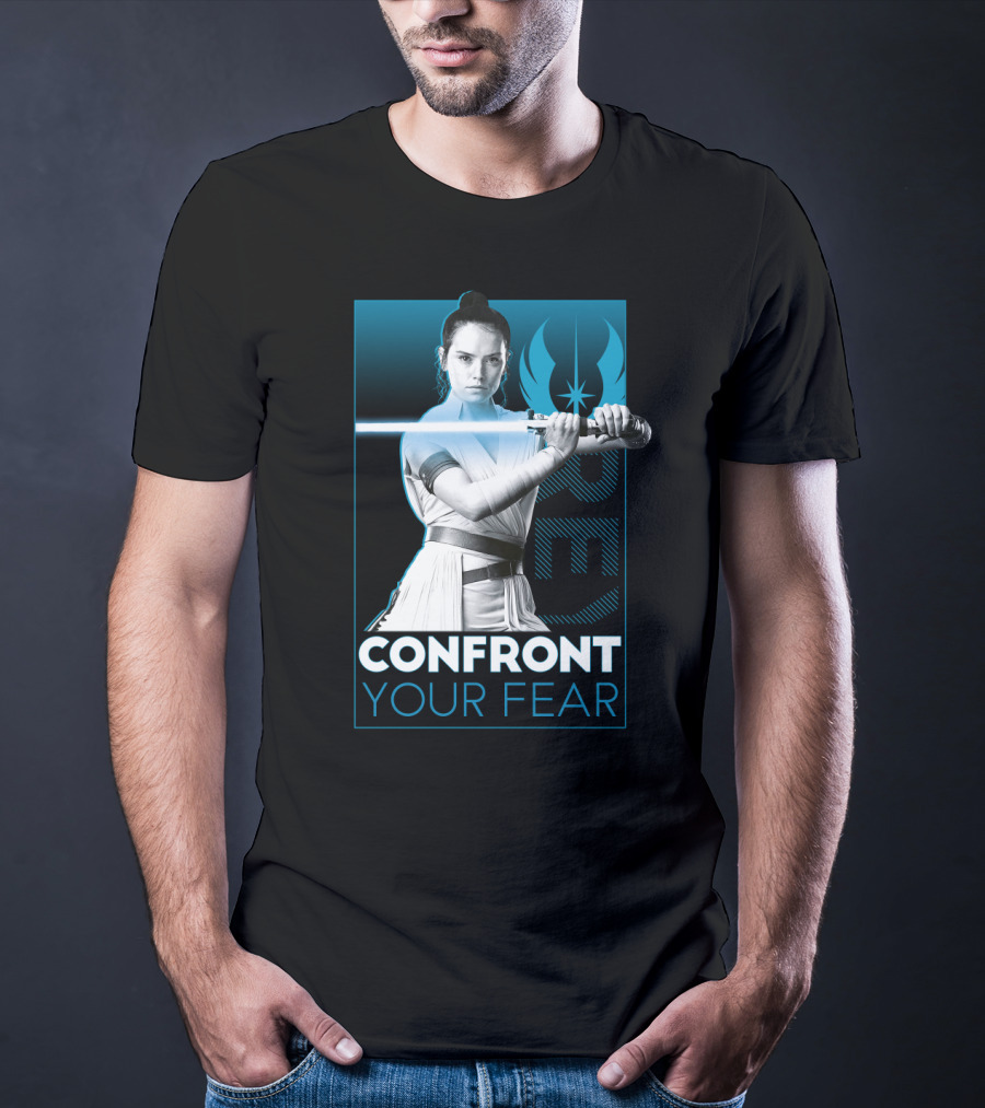 Star Wars Rey Confront Your Fear T-Shirt