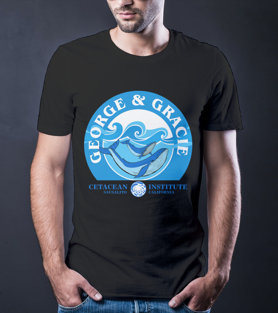 Star Trek George And Gracie Cetacean Institute Sausalito California T-Shirt