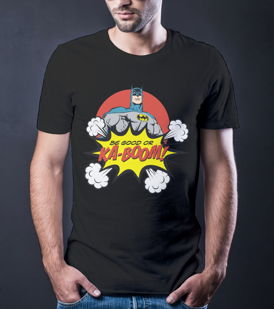 Batman Be Good Or Ka Boom Dynamic Comic Burst T-Shirt