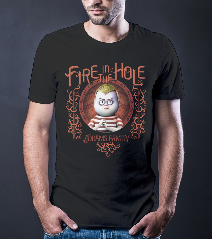 The Addams Family Pugsley Addams Fire In The Hole Gothic T-Shirt
