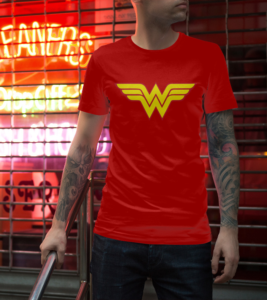 Wonder Woman Classic Yellow Emblem T-Shirt