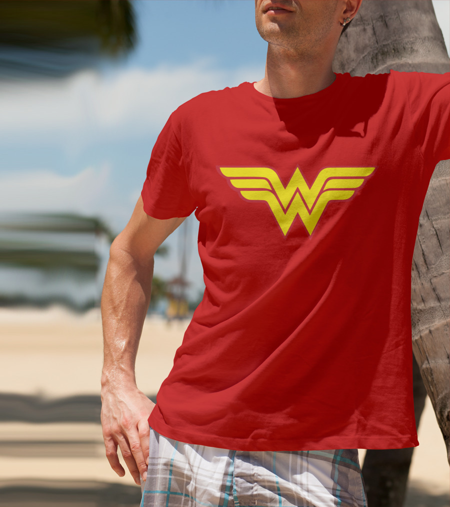 Wonder Woman Classic Yellow Emblem T-Shirt