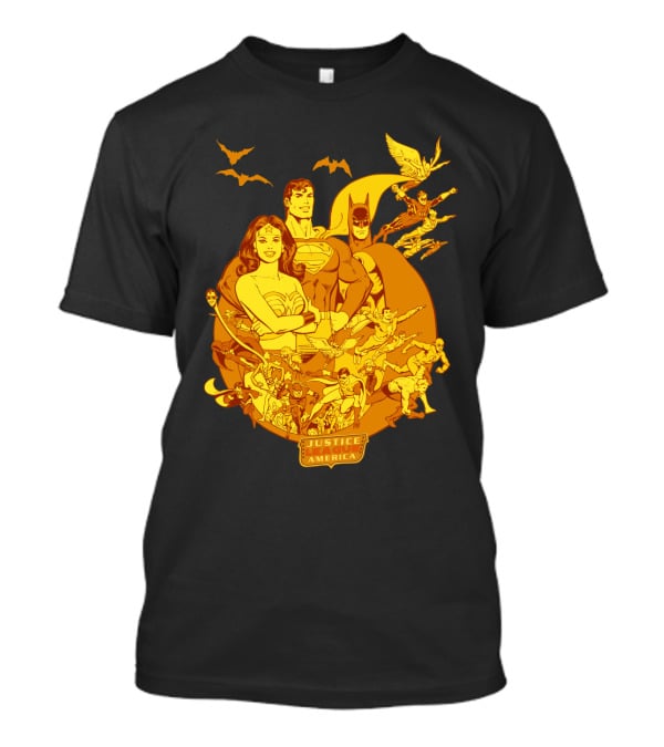 Justice League America DC Heroes United Wonder Woman Superman Batman T-Shirt