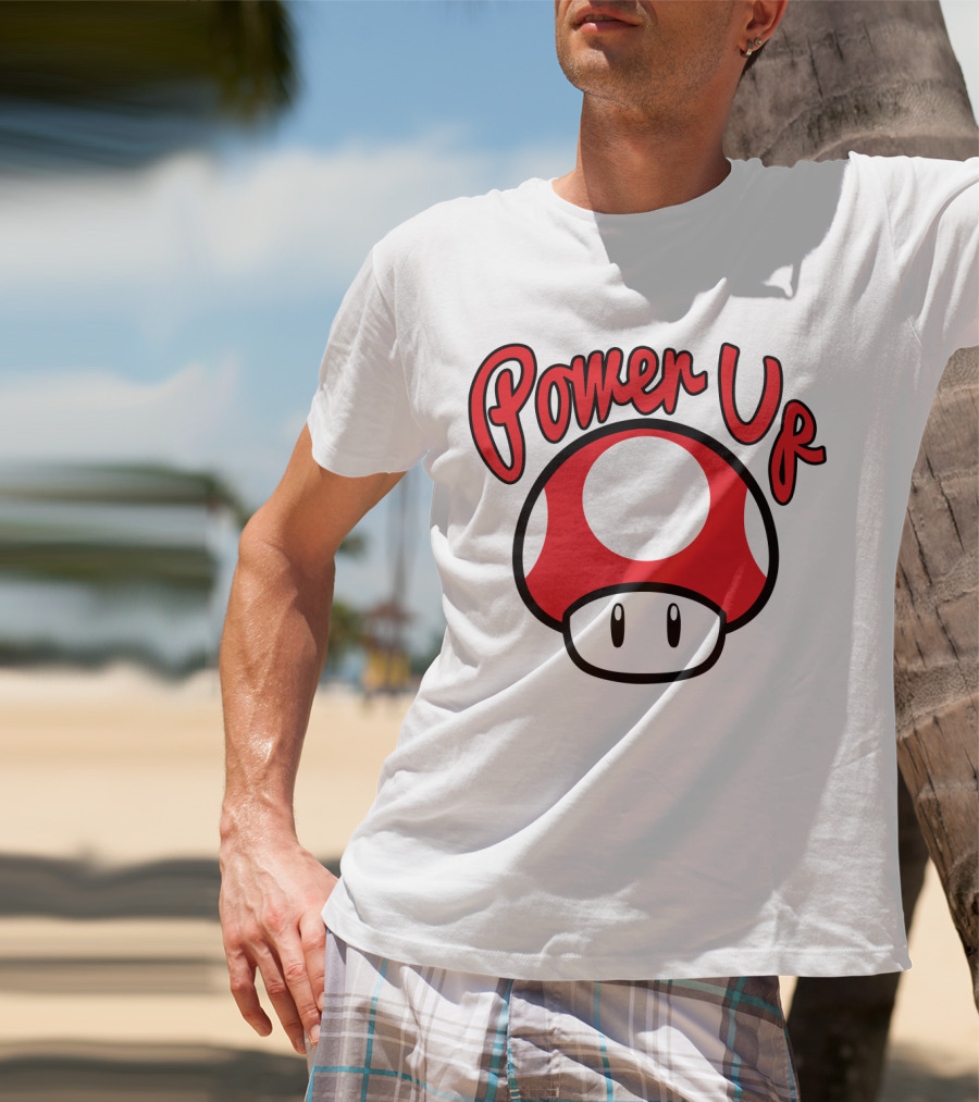 Super Mario Power Up Mushroom T-Shirt