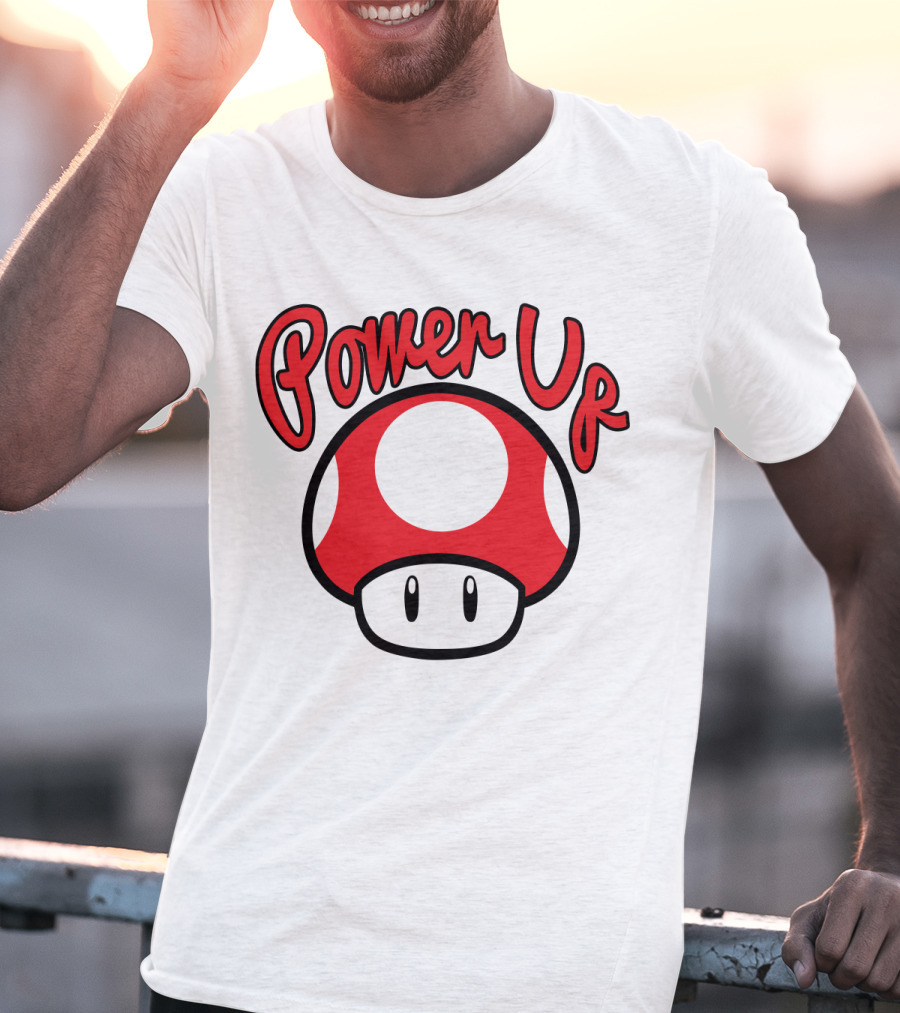 Super Mario Power Up Mushroom T-Shirt