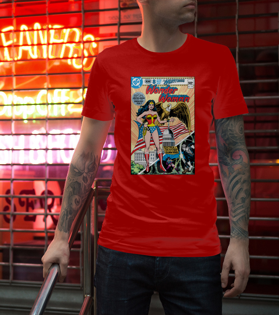 Wonder Woman DC Comics Huntress 1977 Solomon Grundy Patriotic Cover T-Shirt