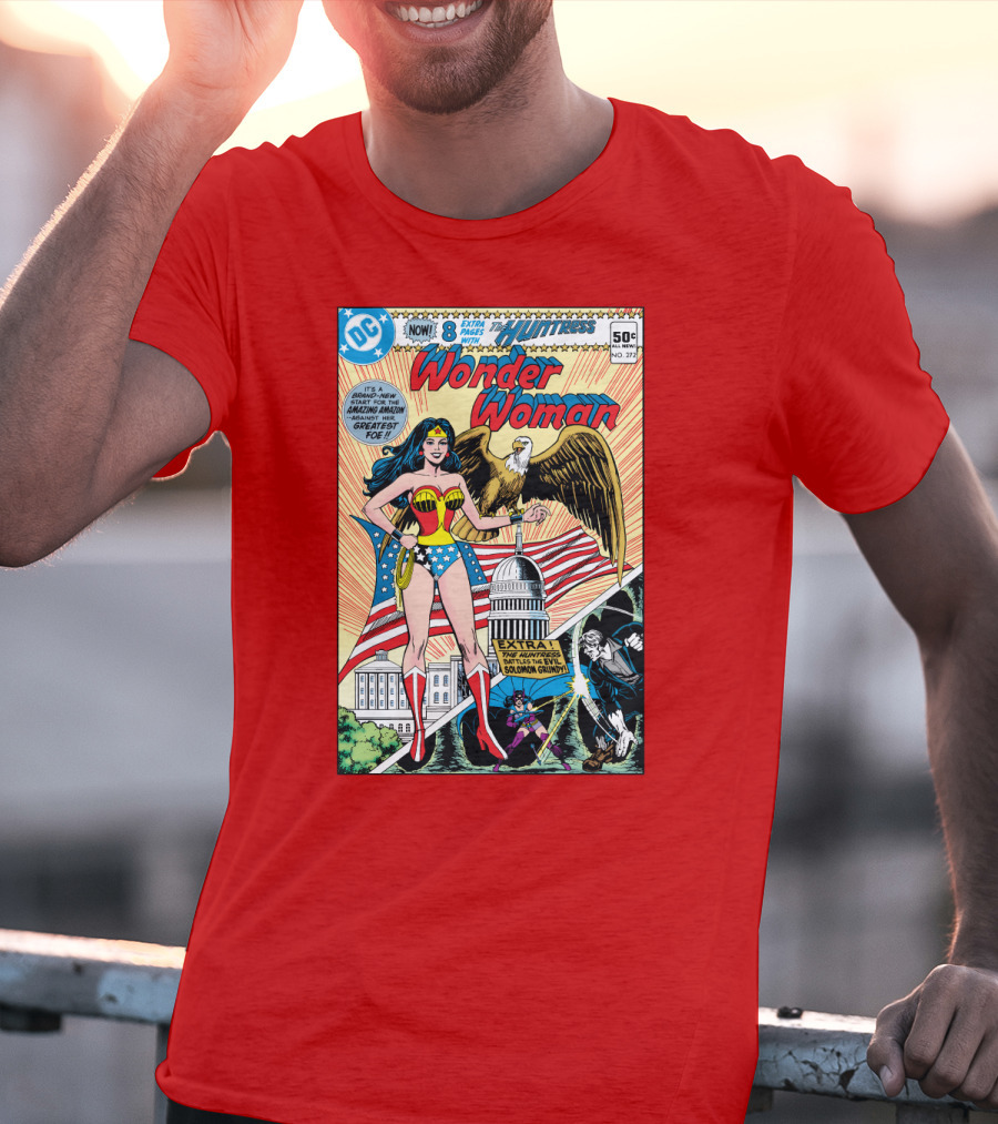 Wonder Woman DC Comics Huntress 1977 Solomon Grundy Patriotic Cover T-Shirt