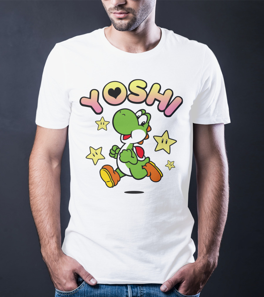 Yoshi Starry Adventure With Heart T-Shirt