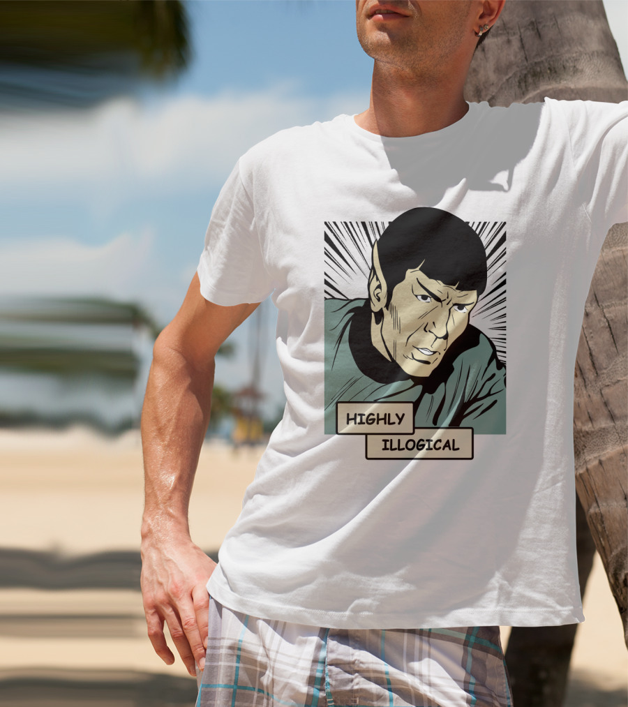 Star Trek Spock Highly Illogical Comic T-Shirt