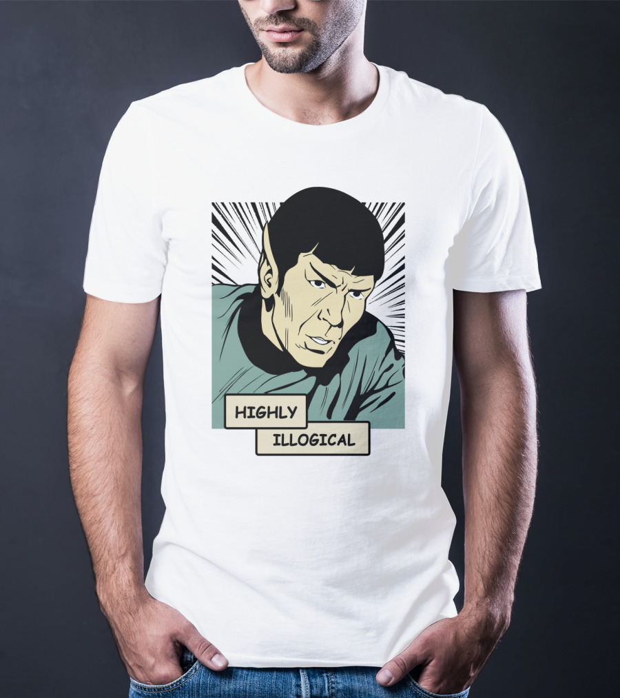 Star Trek Spock Highly Illogical Comic T-Shirt