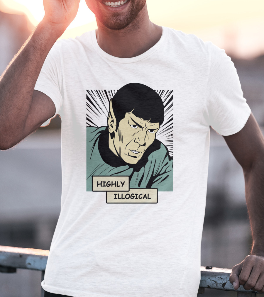 Star Trek Spock Highly Illogical Comic T-Shirt