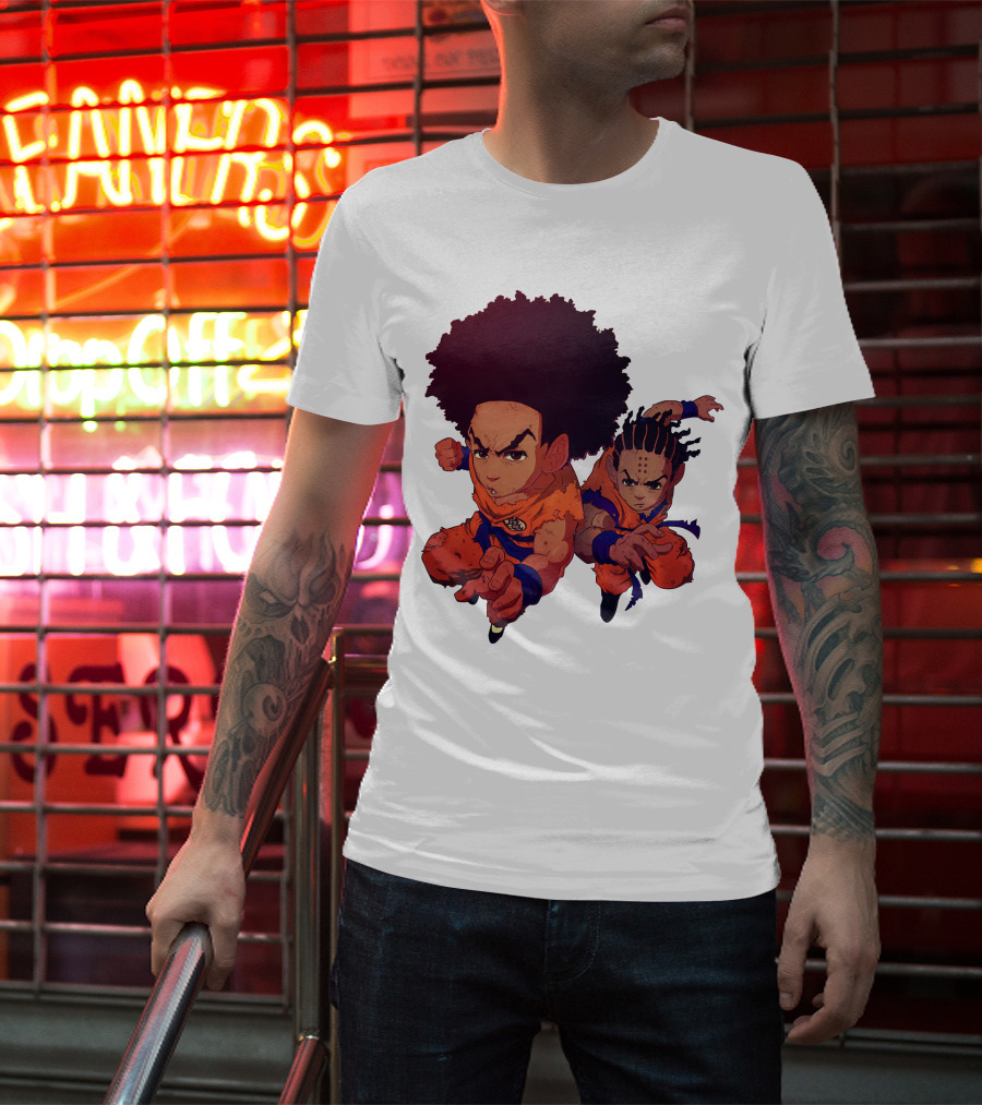 Dragonball Z Fusion Afro Style Characters T-Shirt