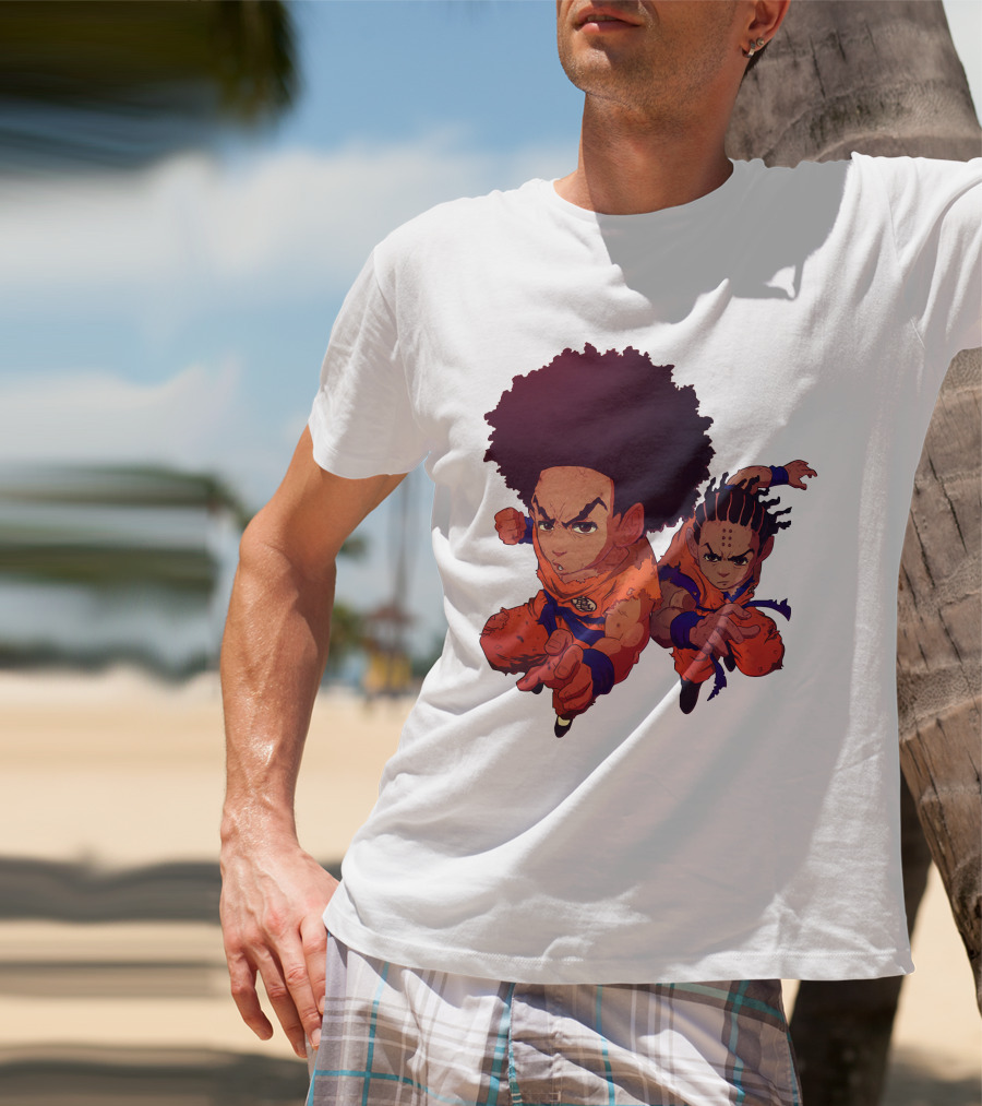 Dragonball Z Fusion Afro Style Characters T-Shirt