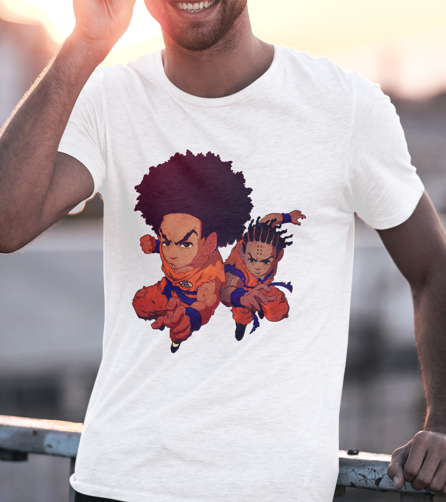 Dragonball Z Fusion Afro Style Characters T-Shirt