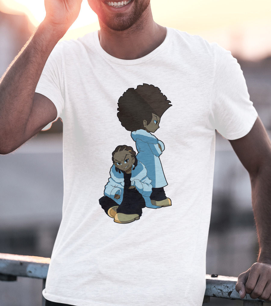The Boondocks Huey And Riley Characters T-Shirt