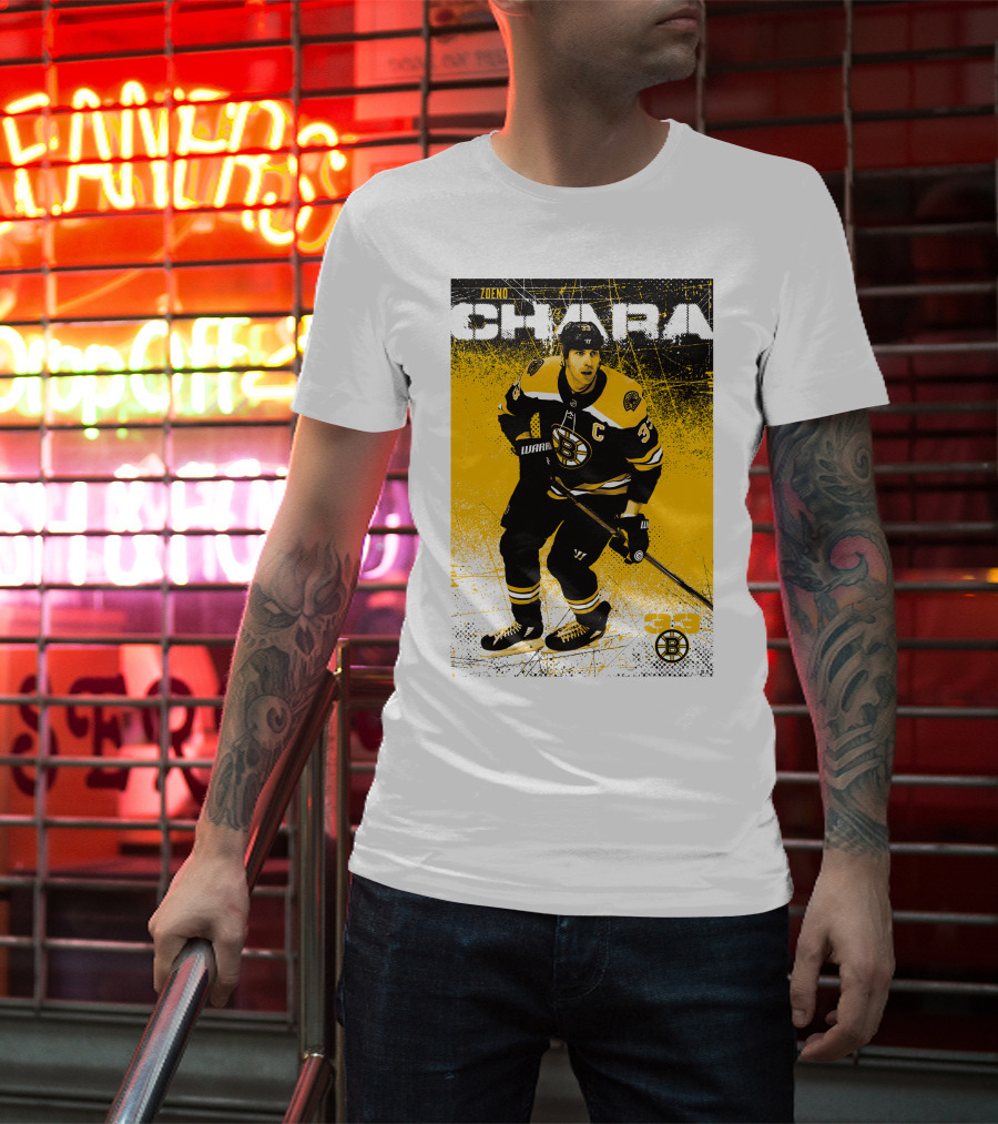 Zdeno Chara Boston Bruins 33 Hockey Captain T-Shirt