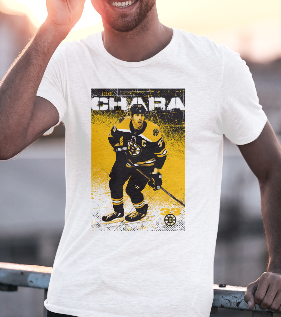 Zdeno Chara Boston Bruins 33 Hockey Captain T-Shirt