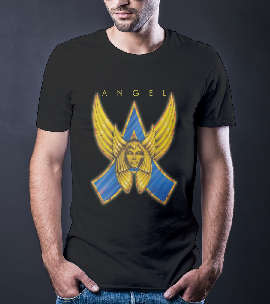ANGEL Band Logo Winged Face Emblem T-Shirt