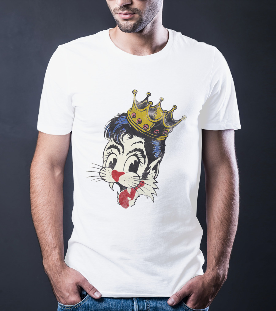 STC W Crowned Cat Face T-Shirt