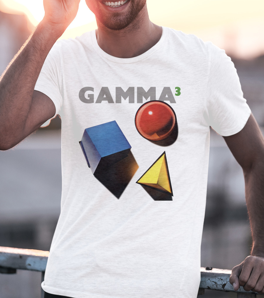 GAMMA 3 Geometric Shapes Cube Sphere Pyramid T-Shirt