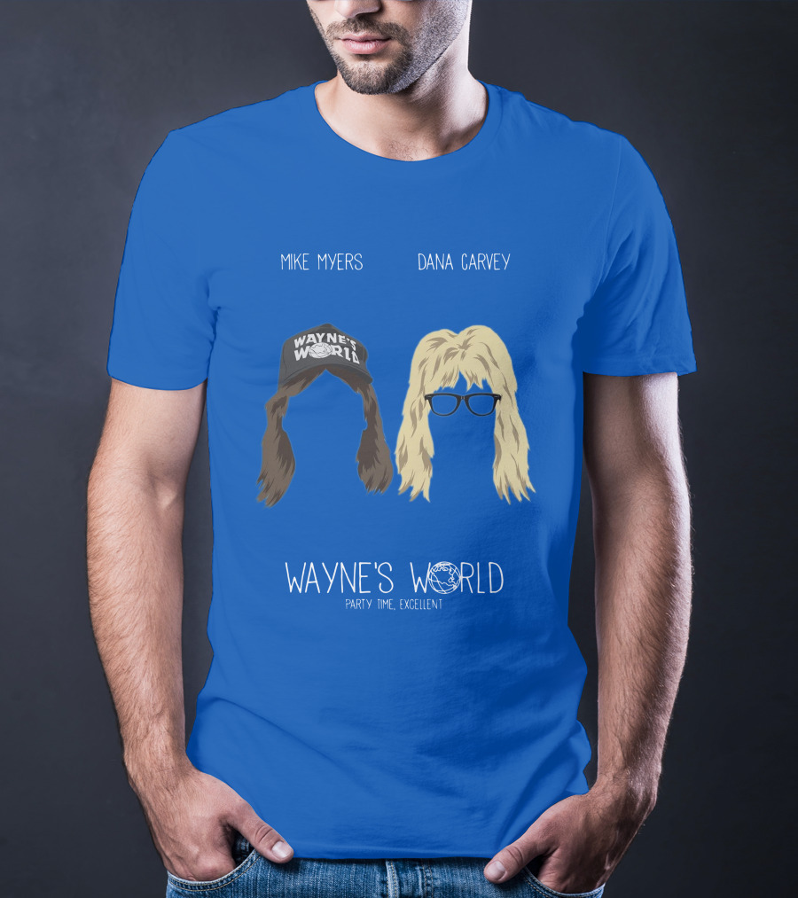 Wayne's World Mike Myers Dana Carvey Party Time Excellent T-Shirt