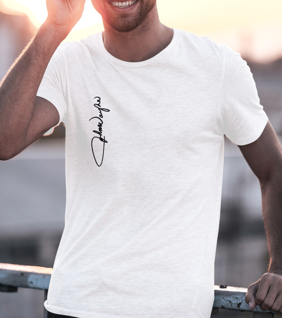 John Wayne Signature Vertical Black T-Shirt