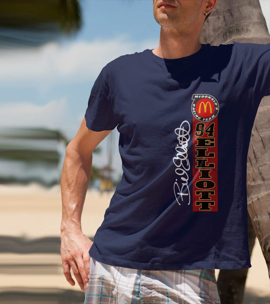 McDonald's Racing Team 94 Bill Elliott Signature T-Shirt