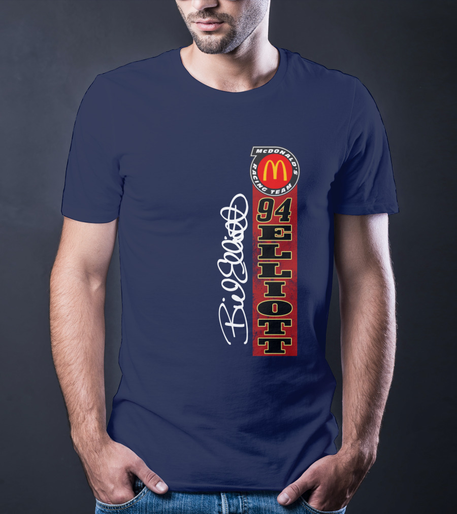 McDonald's Racing Team 94 Bill Elliott Signature T-Shirt