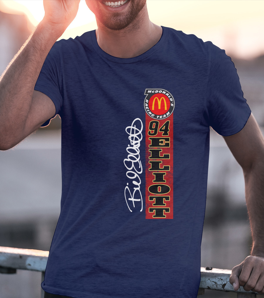 McDonald's Racing Team 94 Bill Elliott Signature T-Shirt