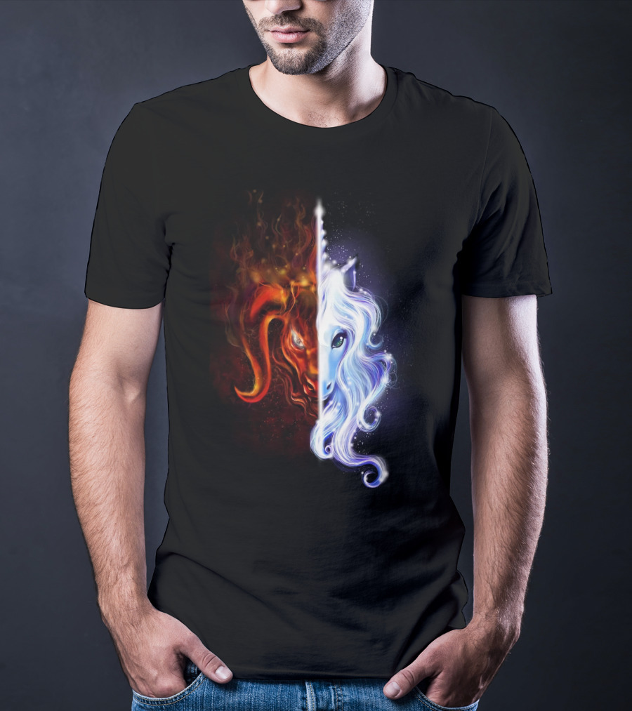 The Last Unicorn Duality Of Fire And Ice T-Shirt