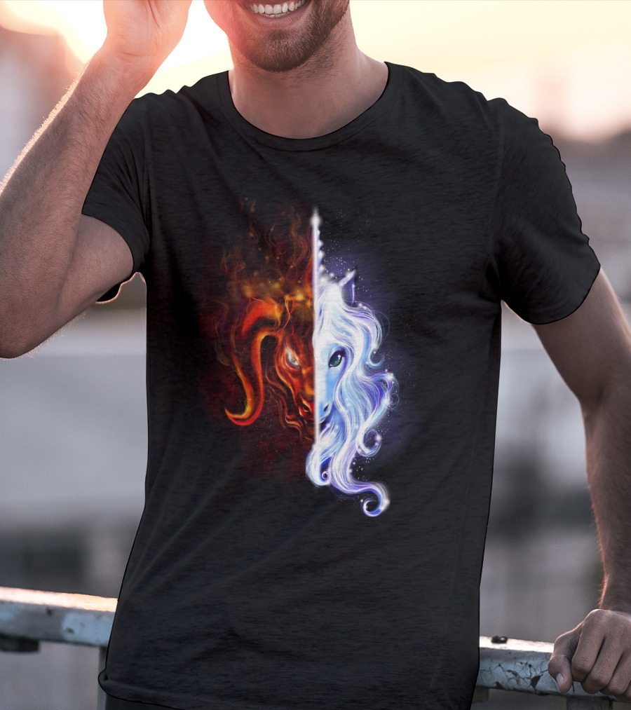 The Last Unicorn Duality Of Fire And Ice T-Shirt