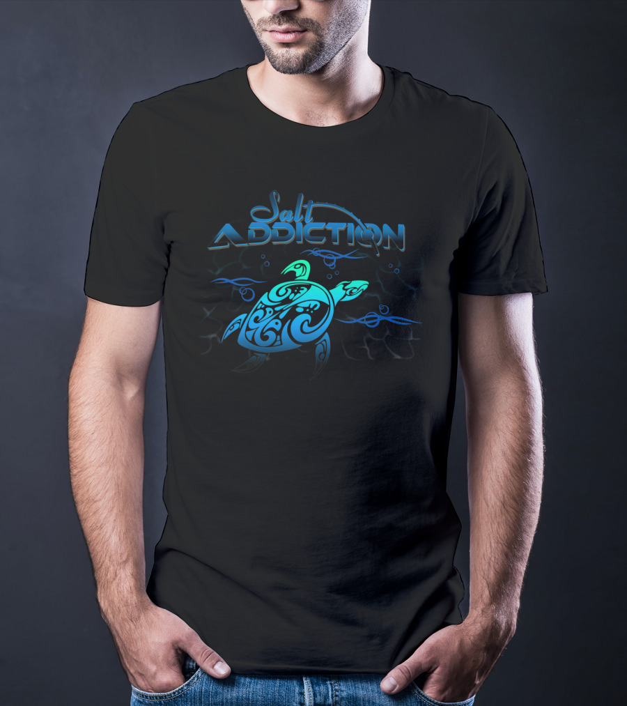 Salt Addiction Turtle Ocean Waves T-Shirt