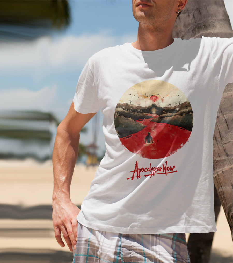 15 Helicopters Jungle River Apocalypse Now T-Shirt