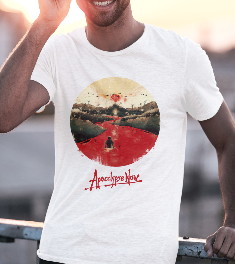 15 Helicopters Jungle River Apocalypse Now T-Shirt