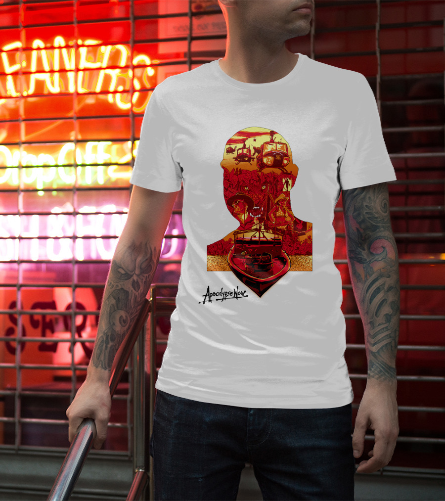 Apocalypse Now Graphic With Helicopters And Boat T-Shirt
